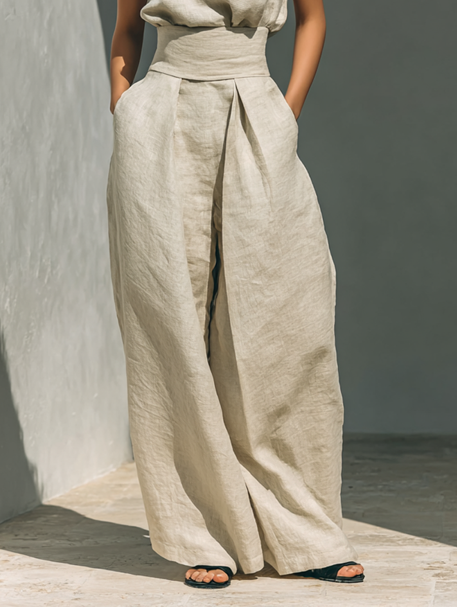 María | Conjunto lino minimalista