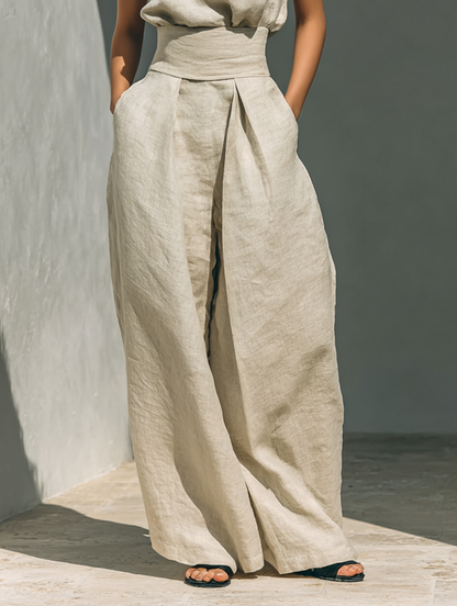 María | Conjunto lino minimalista