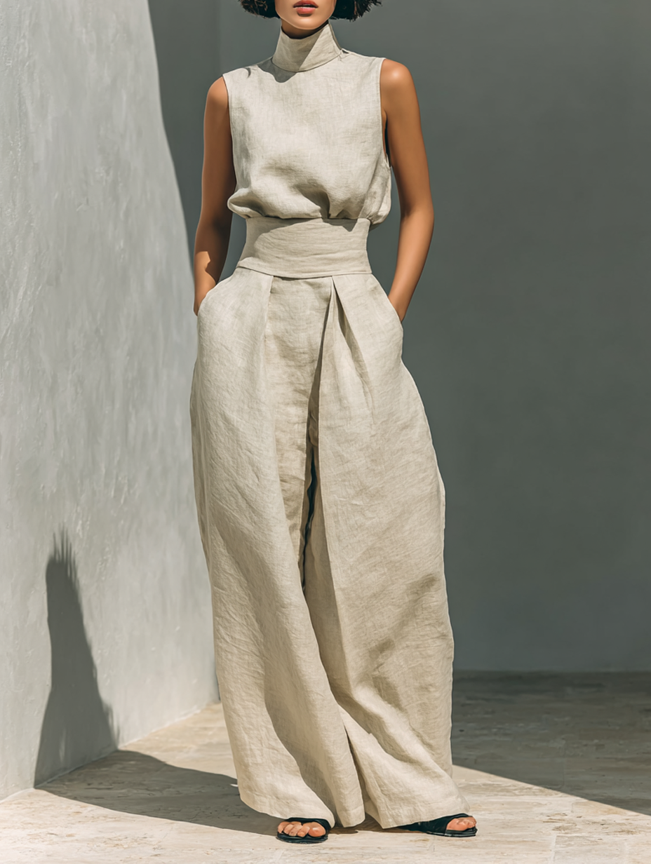 María | Conjunto lino minimalista