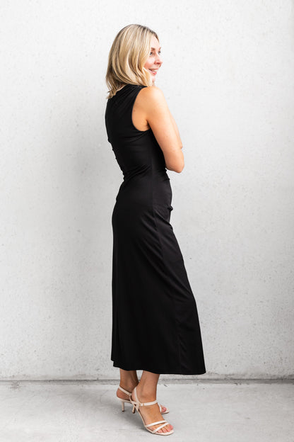 Vestido midi Maya - Negro