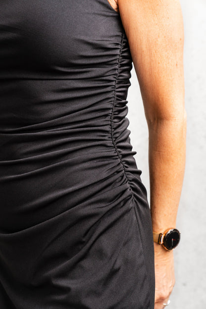 Vestido midi Maya - Negro