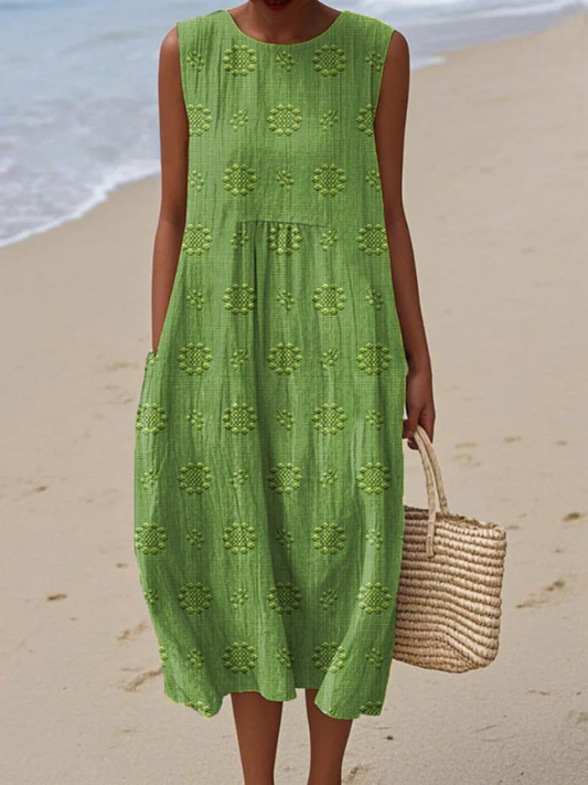 Sara™ | Vestido Midi con estampado
